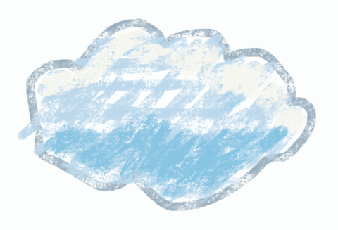 Moving Sketch image of clouds