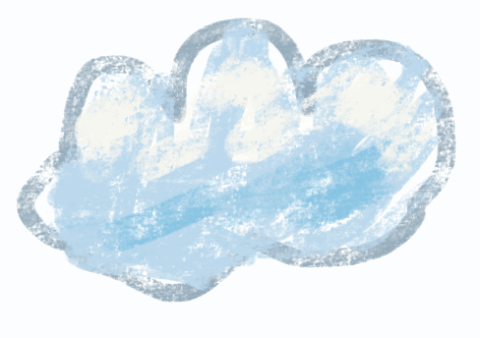 Moving Sketch image of clouds